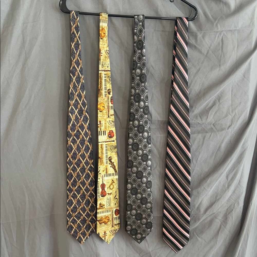 Set of Four Stylish Ties